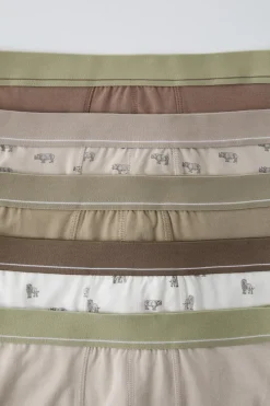 Niños ZARA 6 - 14 Años·Ropa Interior / Calcetines<6-14 AÑOS / PACK CINCO BÓXERS ESTAMPADO ANIMALES