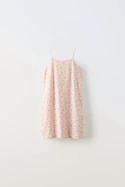 Niños ZARA 1½ - 6 Años·Pijamas<3-6 AÑOS/ CAMISÓN TIRANTES FLORES