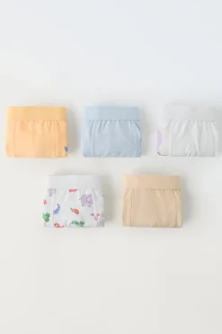 Niños ZARA 1½ - 6 Años·Ropa Interior / Calcetines|Accesorios / Zapatos / 0 - 14 Años<3-6 AÑOS/ PACK CINCO BÓXER ANIMALITOS