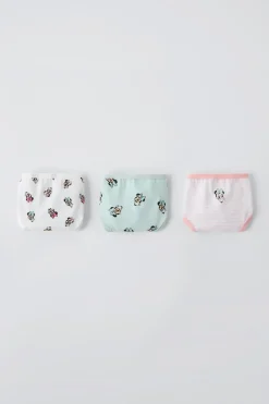 Niños ZARA 1½ - 6 Años·Licencias|1½ - 6 Años·Ropa Interior / Calcetines<2-6 AÑOS/ PACK TRES BRAGUITAS MINNIE MOUSE © DISNEY