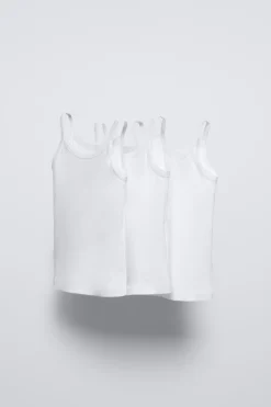 Niños ZARA 1½ - 6 Años·Camisetas|1½ - 6 Años·Ropa Interior / Calcetines<2-6 AÑOS/ PACK TRES CAMISETAS TIRANTES
