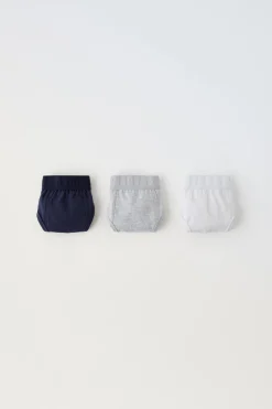 Niños ZARA 6 - 14 Años·Ropa Interior / Calcetines<6-14 AÑOS/ PACK TRES SLIPS TEXTO
