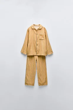 Niños ZARA 1½ - 6 Años·Pijamas|1½ - 6 Años·Pijamas<3-6 AÑOS/ PIJAMA CAMISERO RAYAS