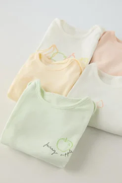 Niños ZARA 1½ - 6 Años·Ropa Interior / Calcetines|1½ - 6 Años·Ropa Interior / Calcetines<1 MESES - 3 AÑOS/ PACK CINCO BODIES FRUTITAS
