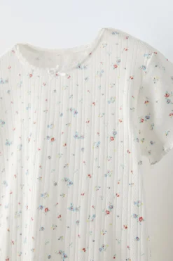 Niños ZARA 1½ - 6 Años·Pijamas<18 MESES - 6 AÑOS/ PIJAMA CALADOS FLORECITAS