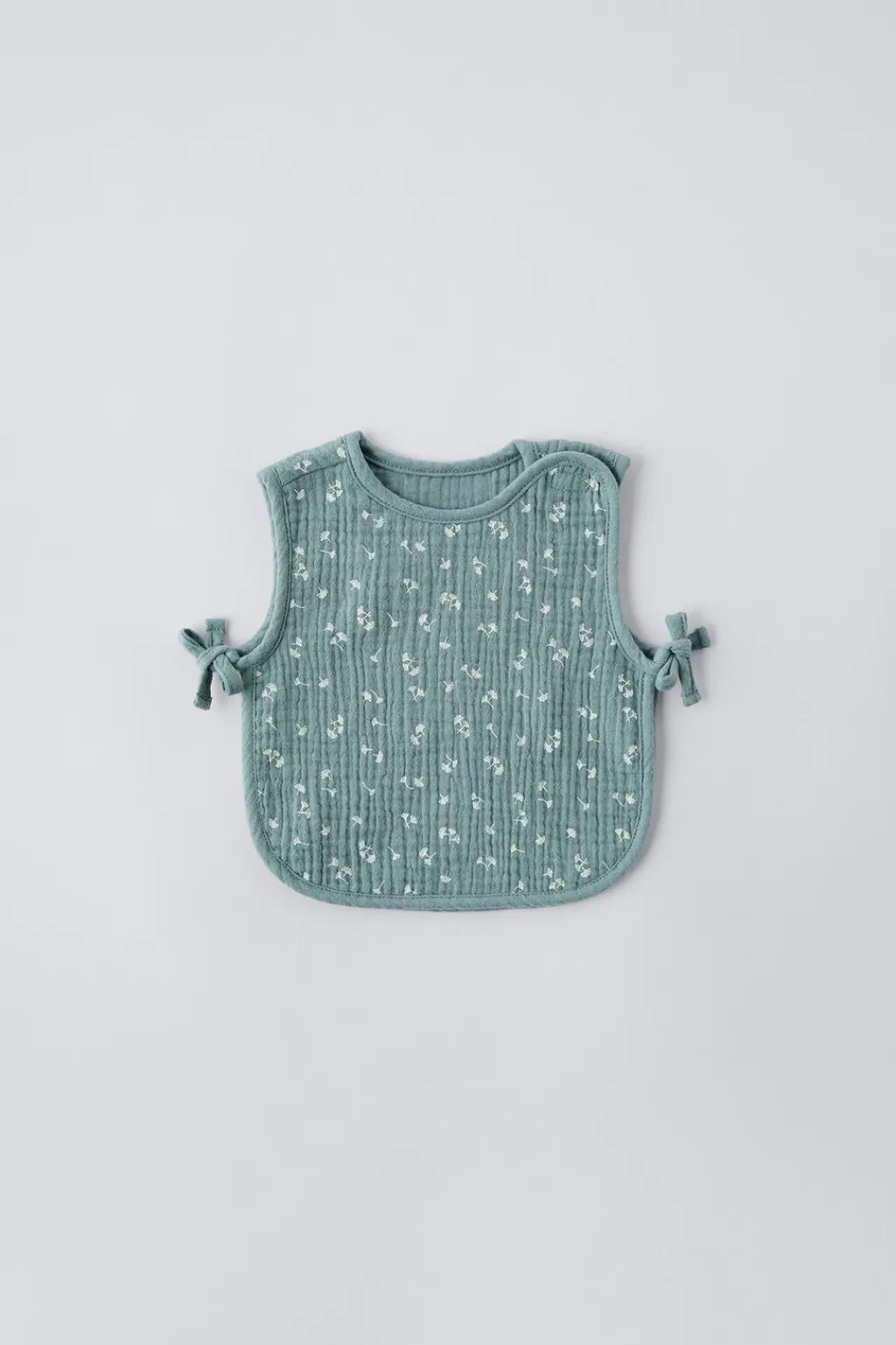 Niños ZARA 6 - 18 Meses·Accesorios / Calcetines|Accesorios / Zapatos / 0 - 14 Años<BABERO XL TEXTURA HOJITAS