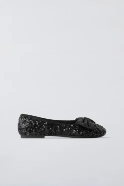 Niños ZARA 6 - 14 Años·Zapatos<BAILARINA LENTEJUELAS LAZO