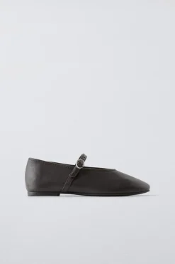 Niños ZARA 6 - 14 Años·Zapatos<BAILARINA PIEL