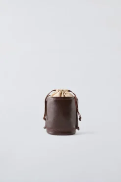 Niños ZARA 6 - 14 Años·Bolsos / Mochilas<BANDOLERA CUBO PIEL
