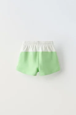 Niños ZARA 6 - 14 Años·Faldas / Bermudas|6 - 14 Años·Total Look<BERMUDA COLOR BLOCK TEXTO