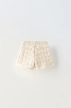 Niños ZARA 1½ - 6 Años·Punto|1½ - 6 Años·Faldas / Bermudas<BERMUDA CROCHET LAZO