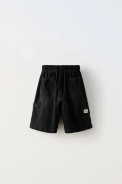 Niños ZARA 6 - 14 Años·Pantalones|6 - 14 Años·Jeans<BERMUDA DENIM CARPENTER