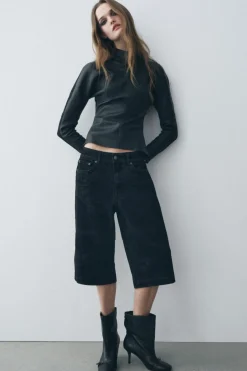 Outlet BERMUDA FLOCADA ZW COLLECTION Mujer Faldas / Shorts