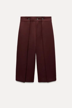 Clearance BERMUDA LARGA PLIEGUES ZW COLLECTION Mujer Faldas / Shorts