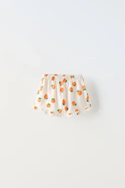 Niños ZARA 6 - 18 Meses·Conjuntos|6 - 18 Meses·Braguitas / Bermudas<BERMUDA MANDARINAS