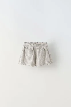 Niños ZARA 6 - 18 Meses·Conjuntos|6 - 18 Meses·Braguitas / Bermudas<BERMUDA RAYAS RIZO