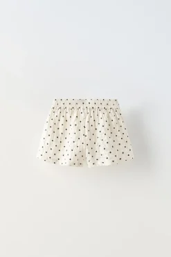 Niños ZARA 1½ - 6 Años·Faldas / Bermudas|1½ - 6 Años·Total Look<BERMUDA TEXTURA TOPOS