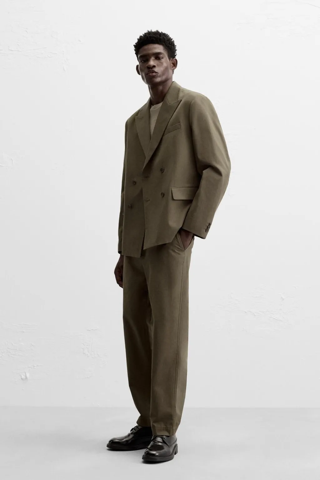 Clearance BLAZER CRUZADA TRAJE ALGODÓN - LYOCELL Hombre Blazers