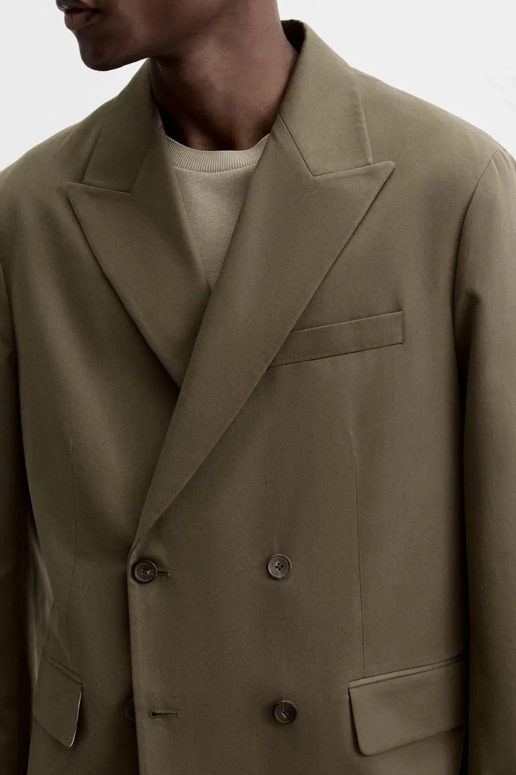 Clearance BLAZER CRUZADA TRAJE ALGODÓN - LYOCELL Hombre Blazers