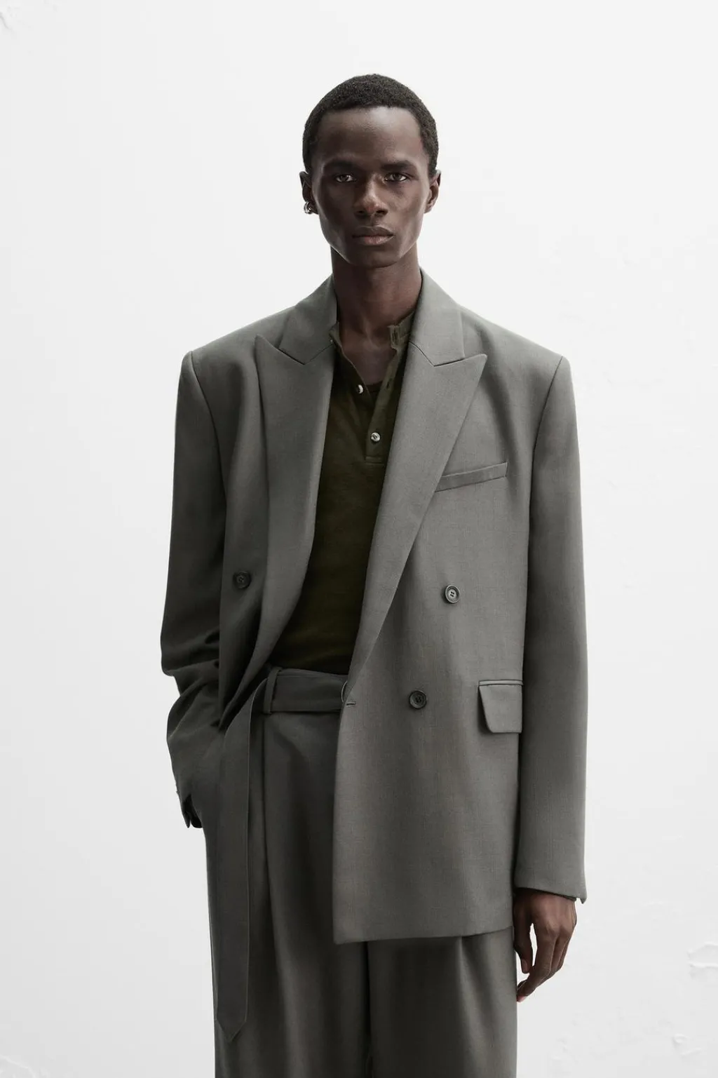 Discount BLAZER CRUZADA TRAJE X NANUSHKA Hombre Blazers