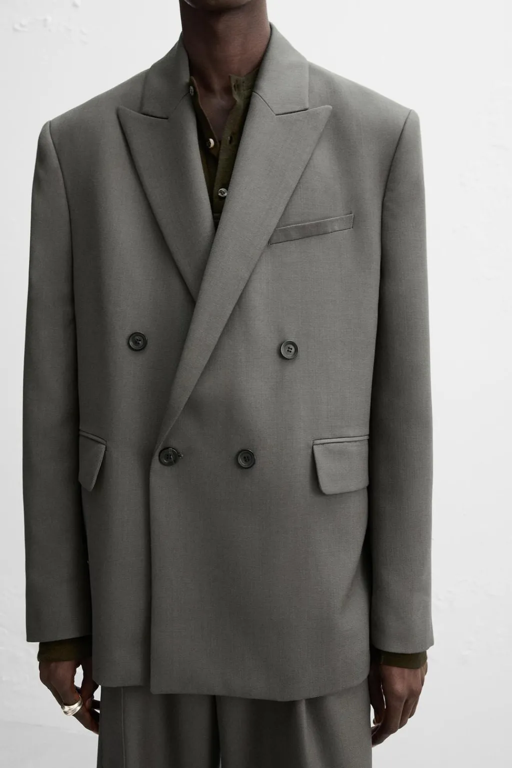 Discount BLAZER CRUZADA TRAJE X NANUSHKA Hombre Blazers