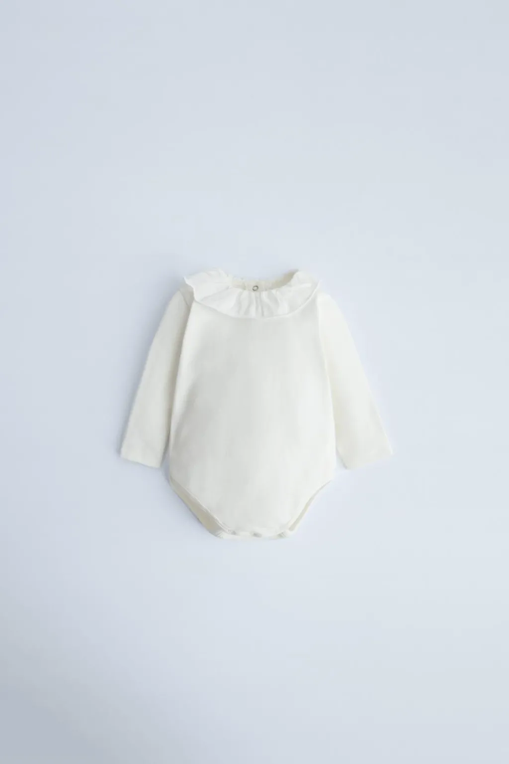 Niños ZARA 0 - 6 Meses·Bodies / Camisas|0 - 6 Meses·Camisetas<BODY COMBINADO VOLANTE