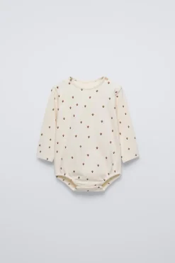 Niños ZARA 0 - 6 Meses·Bodies / Camisas|6 - 18 Meses·Bodies<BODY ESTAMPADO SETAS
