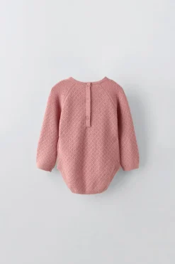 Niños ZARA 0 - 6 Meses·Punto|0 - 6 Meses·Bodies / Camisas<BODY PUNTO CON LANA