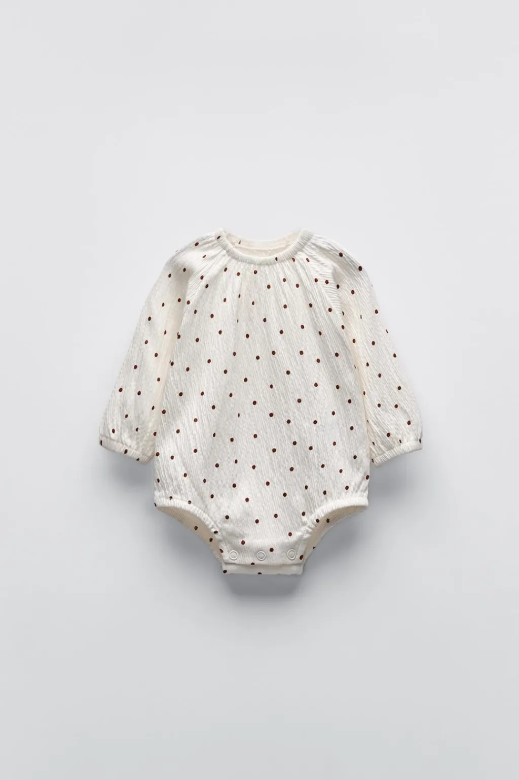 Niños ZARA 0 - 6 Meses·Bodies / Camisas|0 - 6 Meses·Camisetas<BODY TEXTURA TOPITOS