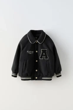 Niños ZARA 6 - 18 Meses·Abrigos / Buzos<BOMBER PAÑO PARCHE