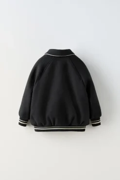 Niños ZARA 6 - 18 Meses·Abrigos / Buzos<BOMBER PAÑO PARCHE