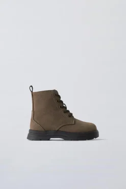 Niños ZARA 1½ - 6 Años·Zapatos|1½ - 6 Años·Zapatos<BOTA PIEL CORDONES