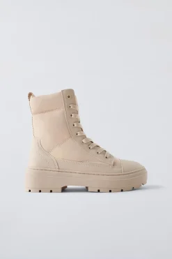 Niños ZARA 6 - 14 Años·Zapatos|6 - 14 Años·Zapatos<BOTÍN ACOLCHADO CORDONES