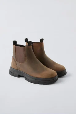 Niños ZARA 6 - 14 Años·Zapatos|6 - 14 Años·Zapatos<BOTÍN CHELSEA PIEL