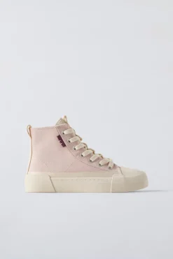 Niños ZARA 6 - 14 Años·Zapatos|6 - 14 Años·Zapatos<BOTÍN DEPORTIVO ALGODÓN