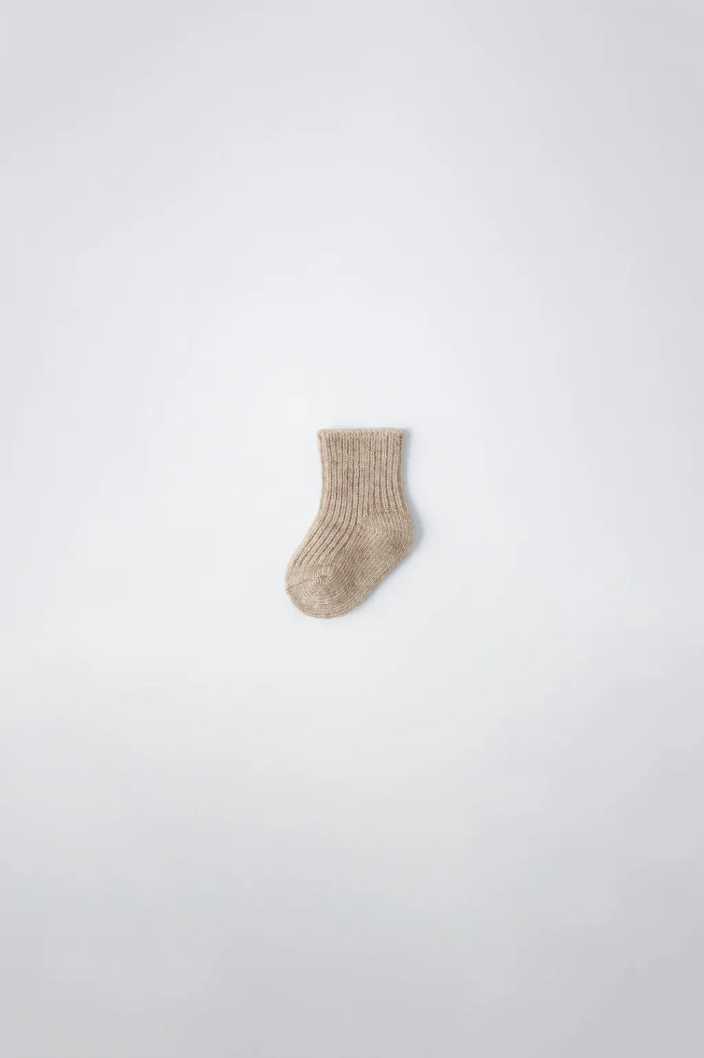 Niños ZARA 0 - 6 Meses·Punto|0 - 6 Meses·Ropa Interior / Pijamas<CALCETÍN CON LANA Y CASHMERE
