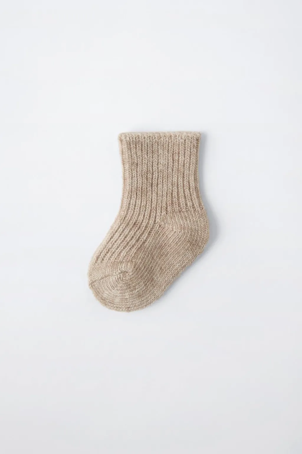 Niños ZARA 0 - 6 Meses·Punto|0 - 6 Meses·Ropa Interior / Pijamas<CALCETÍN CON LANA Y CASHMERE