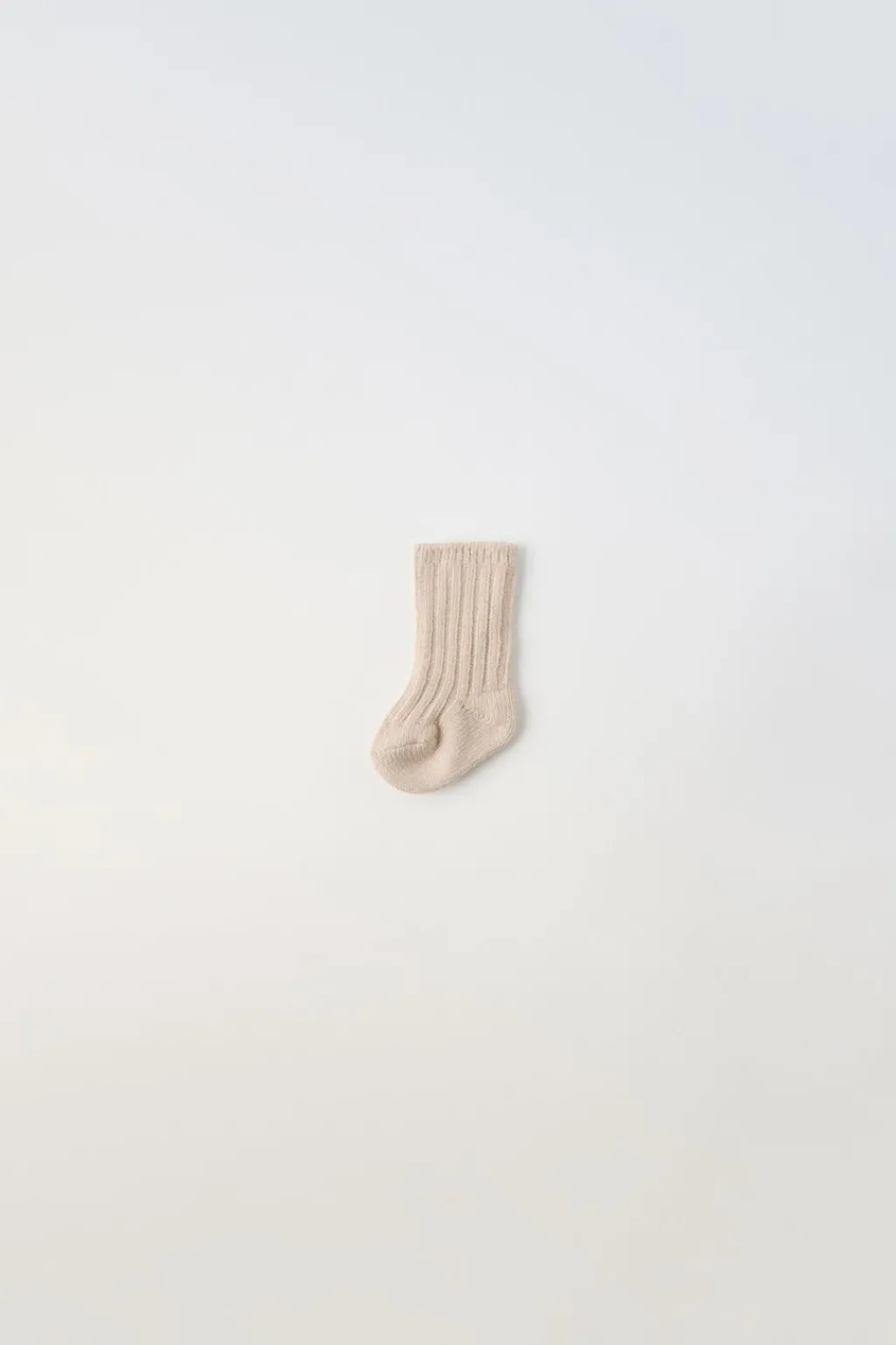 Niños ZARA 0 - 6 Meses·Punto|0 - 6 Meses·Ropa Interior / Pijamas<CALCETÍN RIB ALGODÓN SEDA