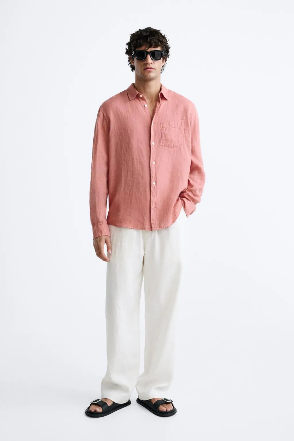 Best CAMISA 100% LINO Hombre Camisas