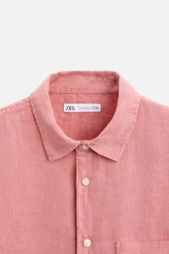 Best CAMISA 100% LINO Hombre Camisas
