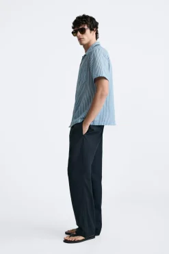 Best CAMISA ALGODÓN - SEDA RAYAS Hombre Camisas