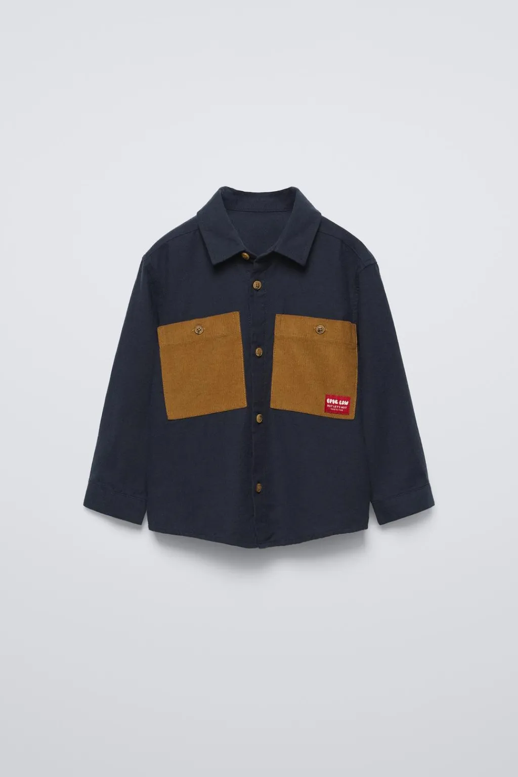 Niños ZARA 1½ - 6 Años·Camisas / Sobrecamisas<CAMISA BOLSILLOS MICROPANA