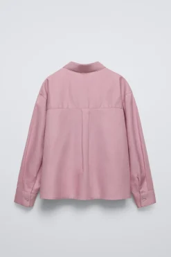 Niños ZARA 6 - 14 Años·Blusas / Camisas<CAMISA BORDADO BOLSILLO