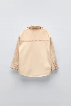 Niños ZARA 1½ - 6 Años·Camisas / Sobrecamisas<CAMISA BORDADOS