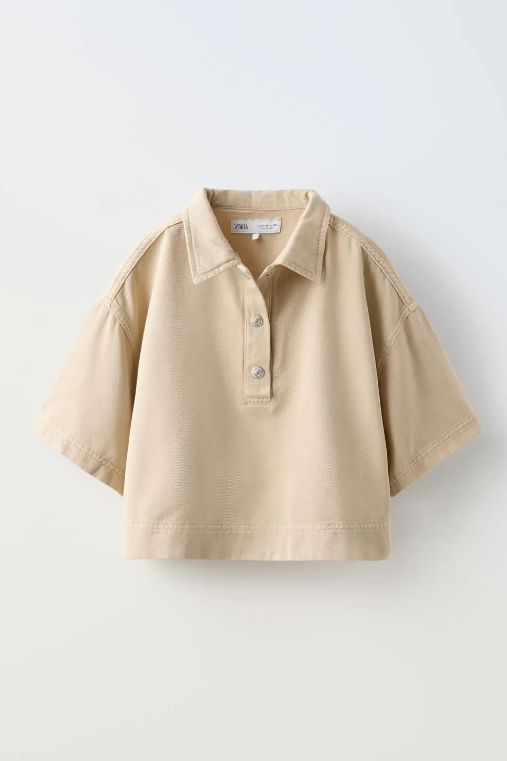 Niños ZARA 6 - 14 Años·Blusas / Camisas<CAMISA BOTONES CROP
