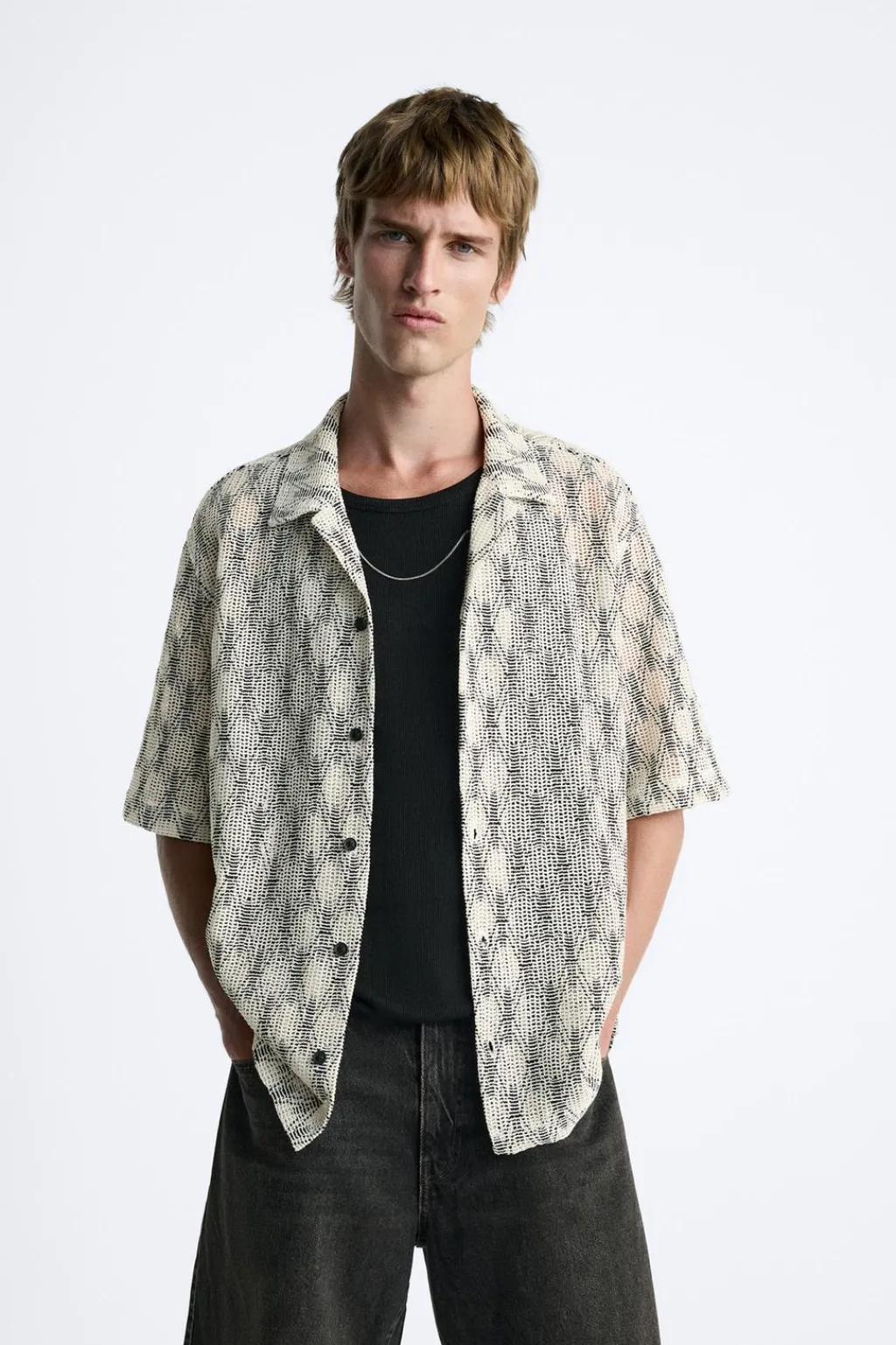Best CAMISA CALADOS CONTRASTE Hombre Camisas