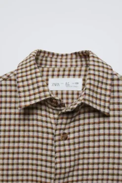 Niños ZARA 6 - 14 Años·Camisas / Sobrecamisas<CAMISA CUADROS