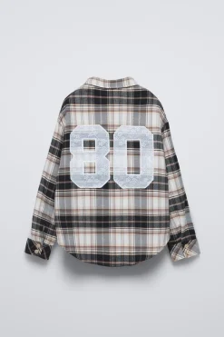 Niños ZARA 6 - 14 Años·Blusas / Camisas<CAMISA CUADROS BOLSILLO