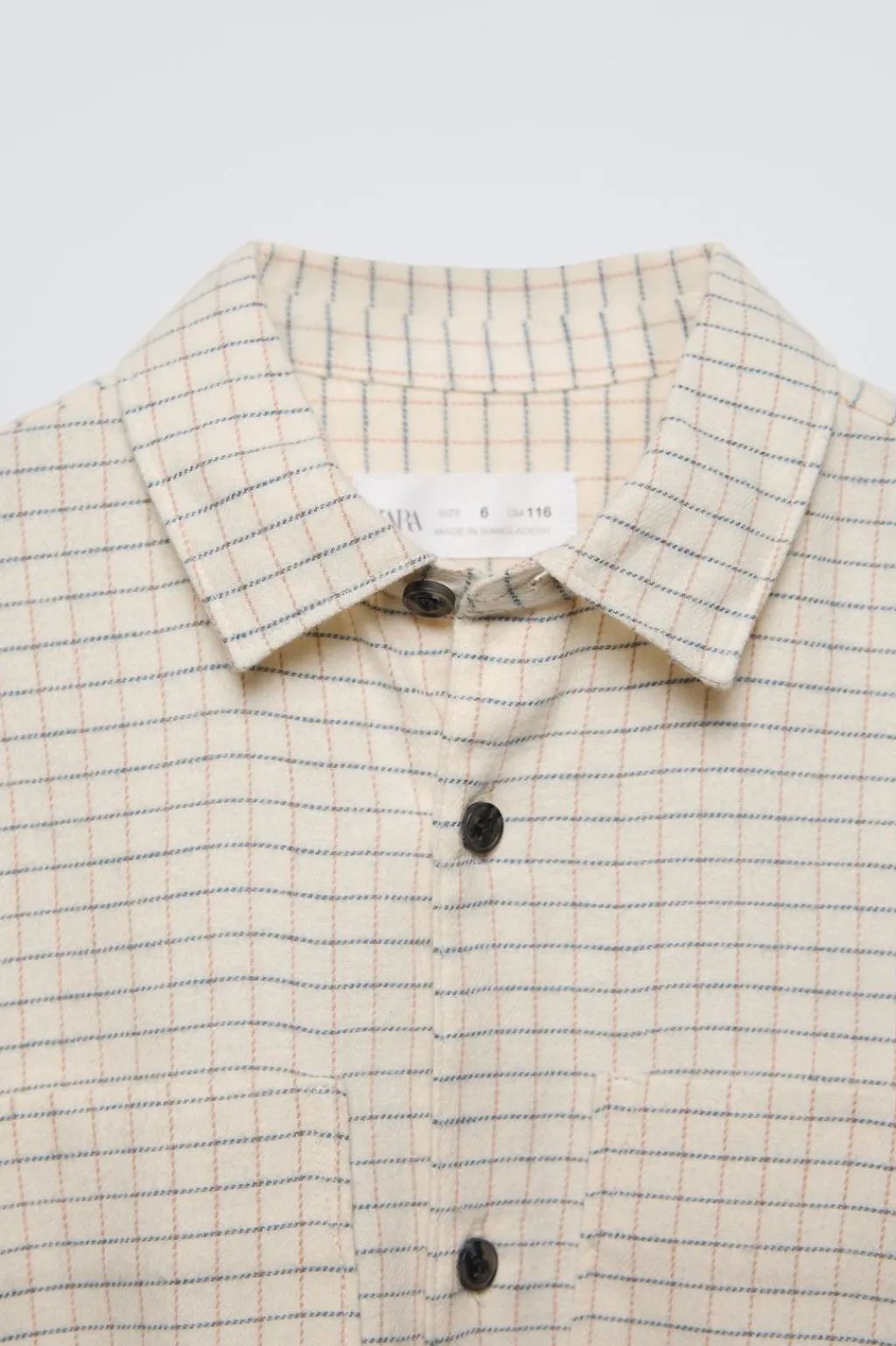 Niños ZARA 6 - 14 Años·Camisas / Sobrecamisas<CAMISA CUADROS CALENTITA