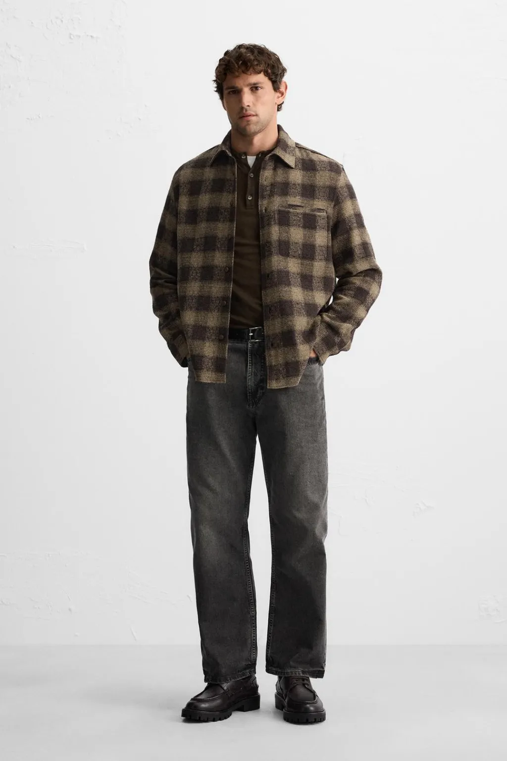 Best CAMISA CUADROS ESTRUCTURA Hombre Camisas|Sobrecamisas